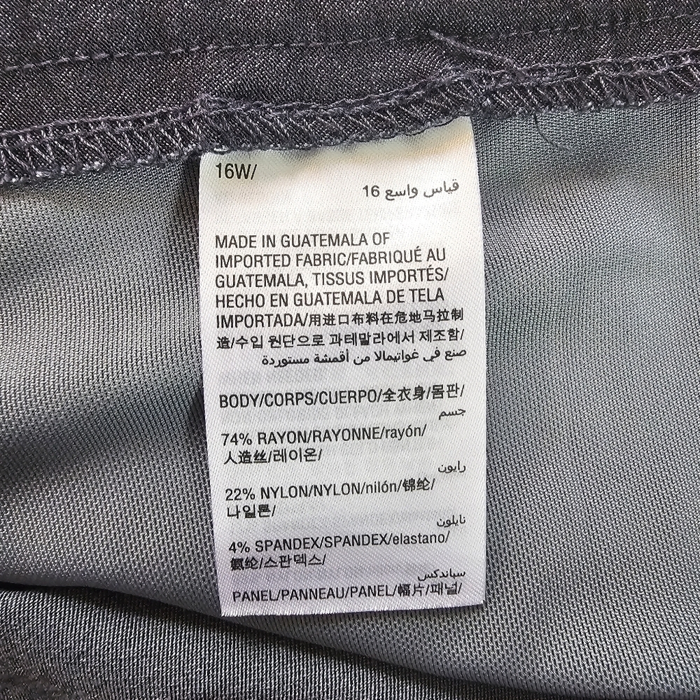 JM Collection NWT Tummy Control comfort waist womens plus pant 16 w - Picture 5 of 5